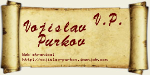 Vojislav Purkov vizit kartica